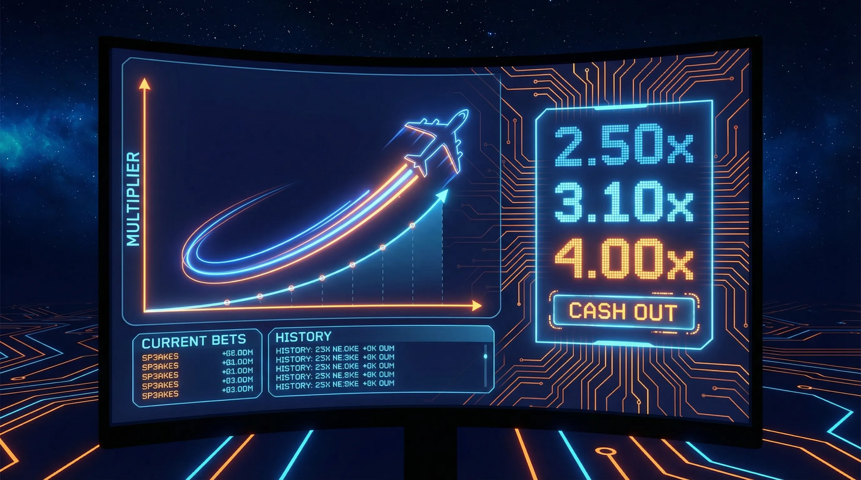 Jogo Aviator com avião subindo e multiplicador crescente na tela